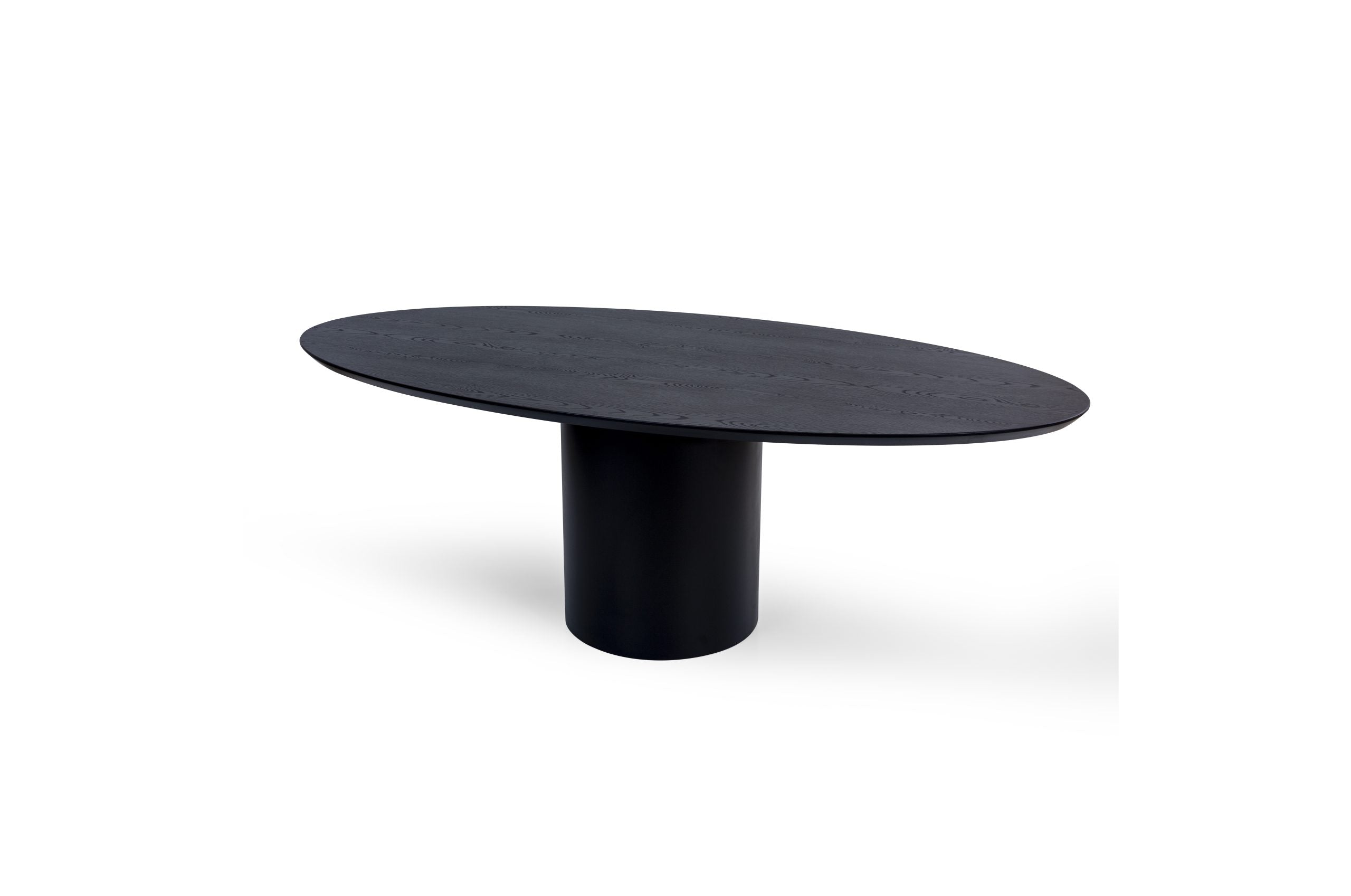 Siyah Oval Modern Yemek Masası 00003