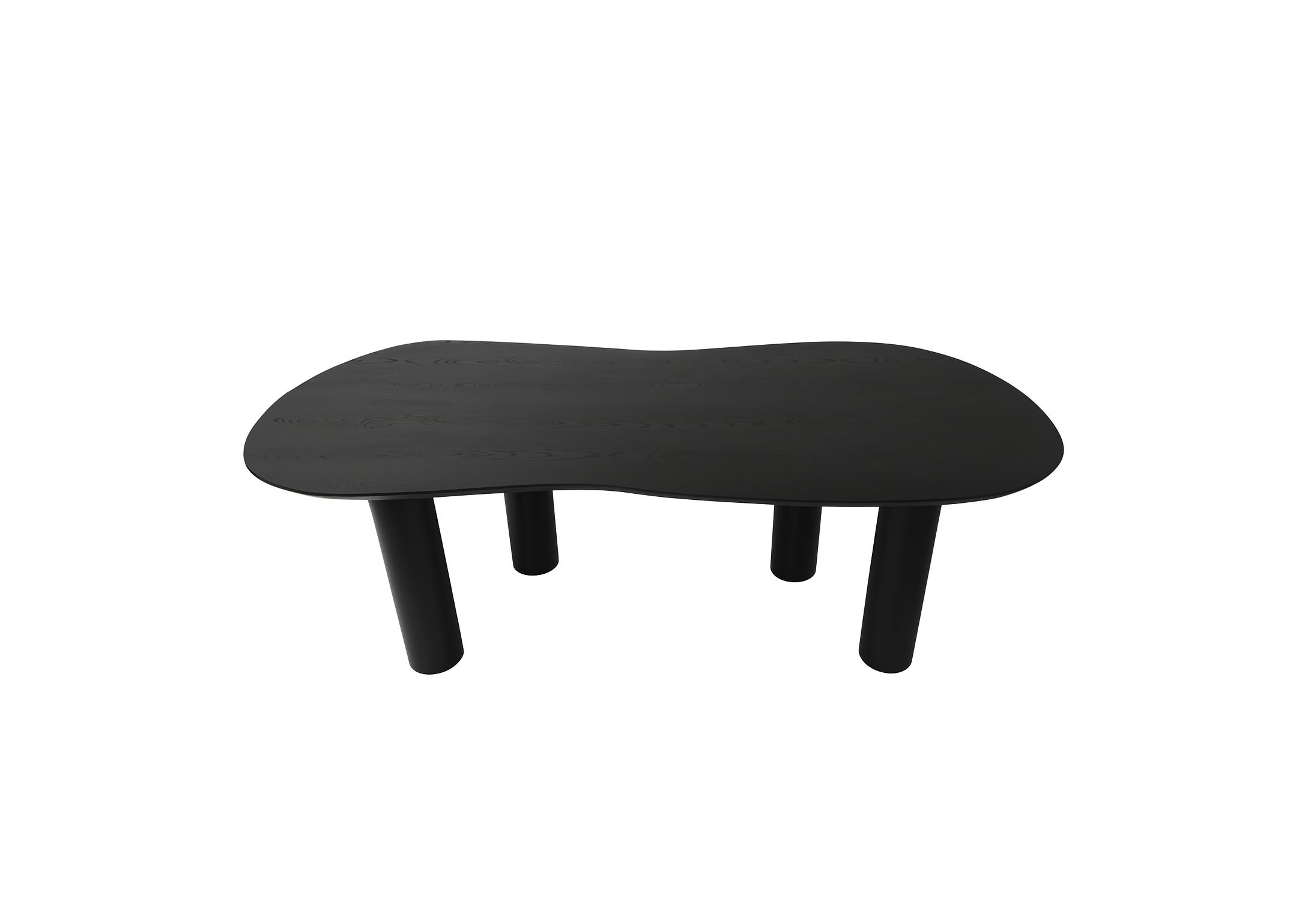 Bodrum Siyah Ahşap Masa XL