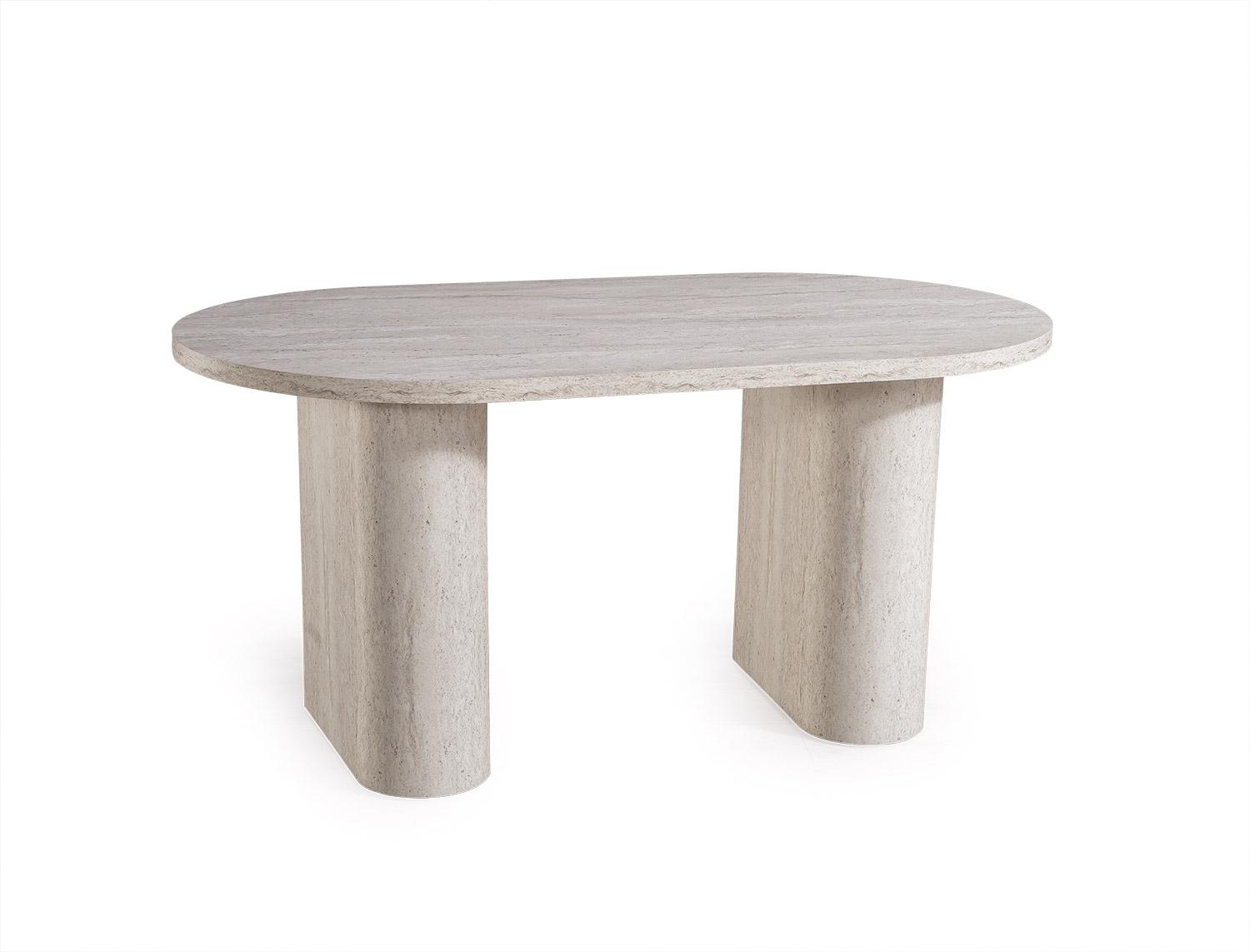 Traverten Stil Yemek Masası