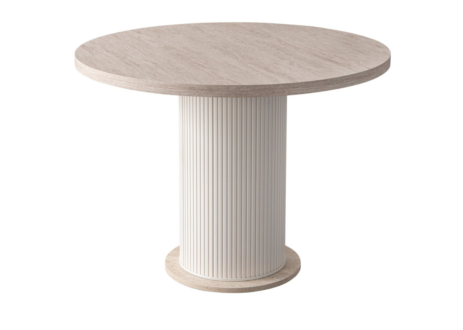 Traverten Desenli Bohem Tarz Masa