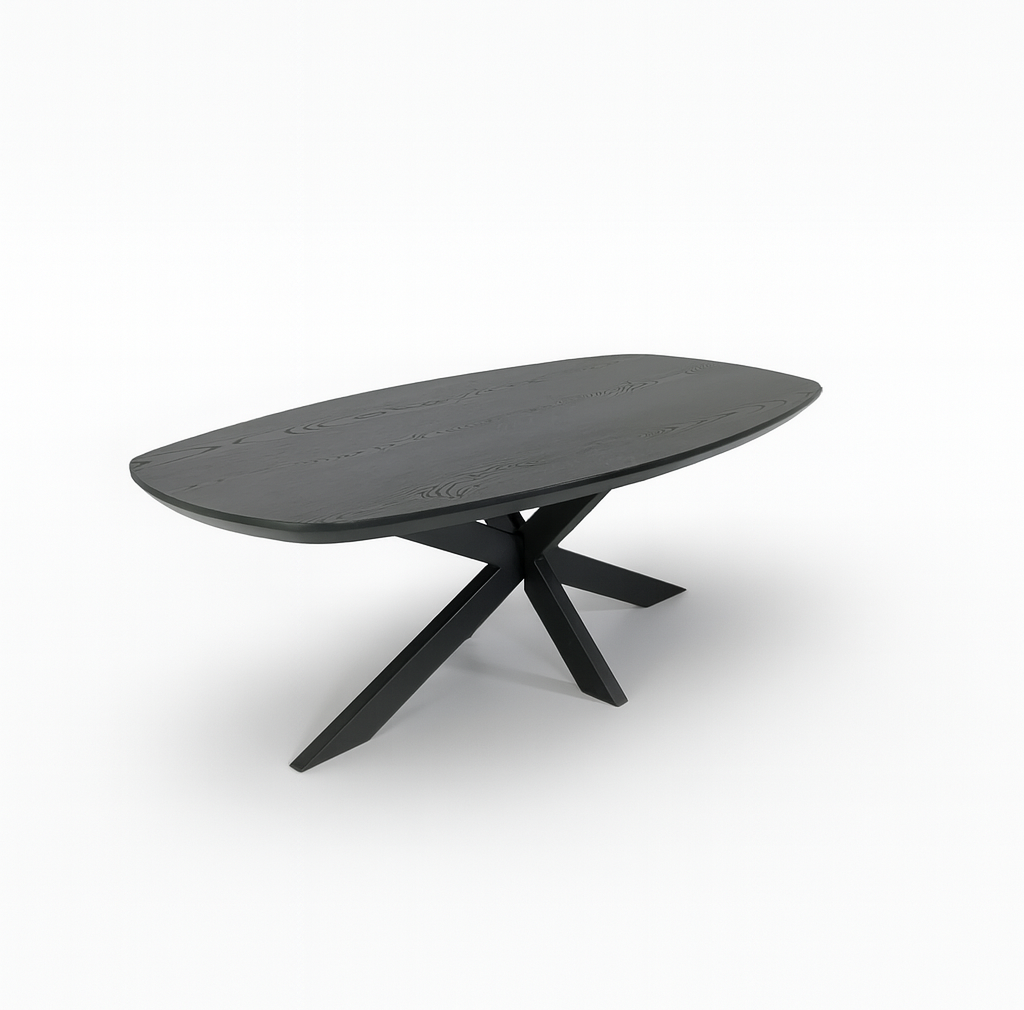 Radüslü Siyah Orta Sehpa