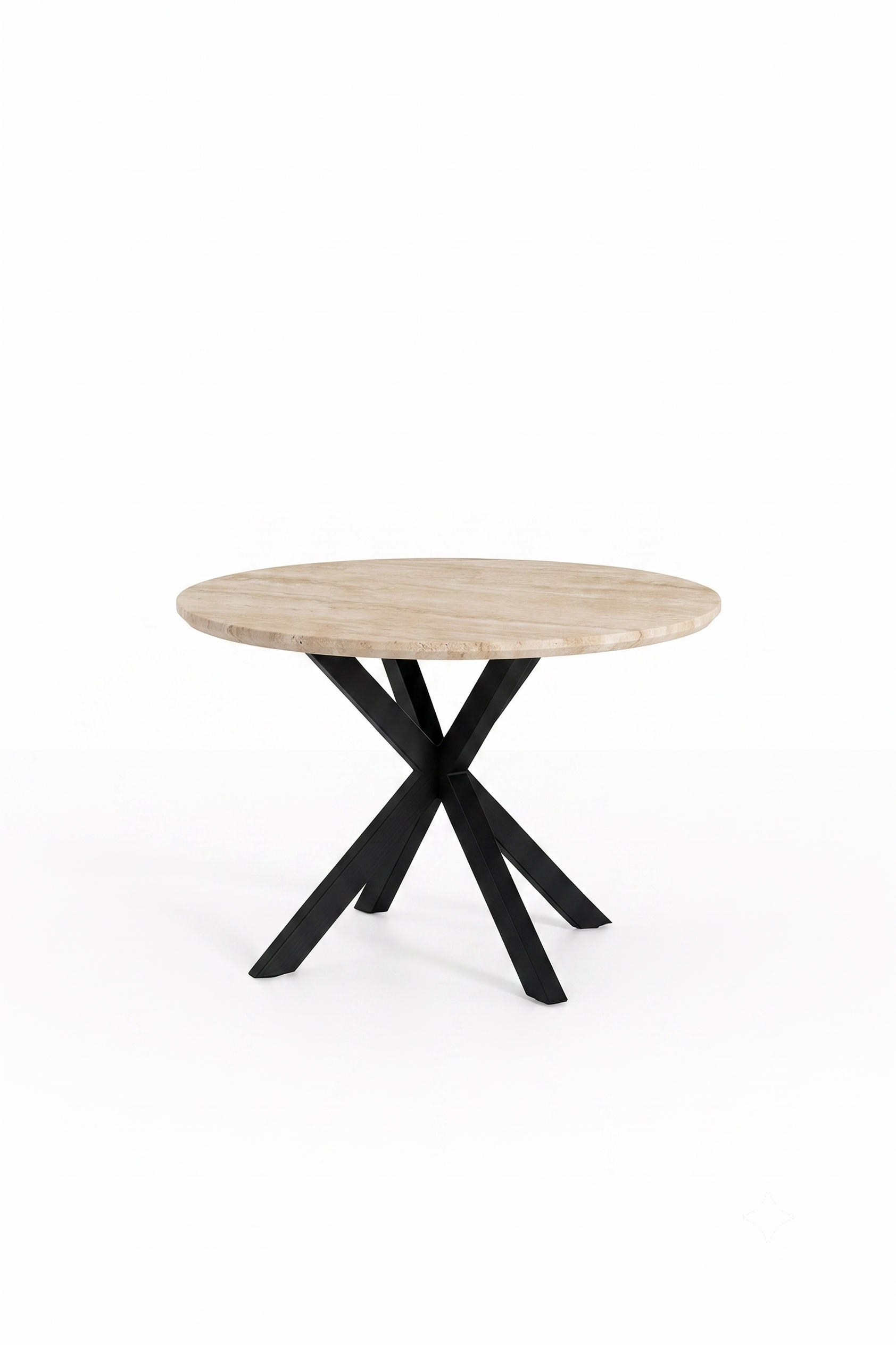 Ø120 Round Travertine Table (9005)